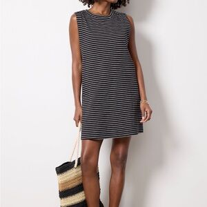 Evereve Black and White Kingsley Knit Dress Medium